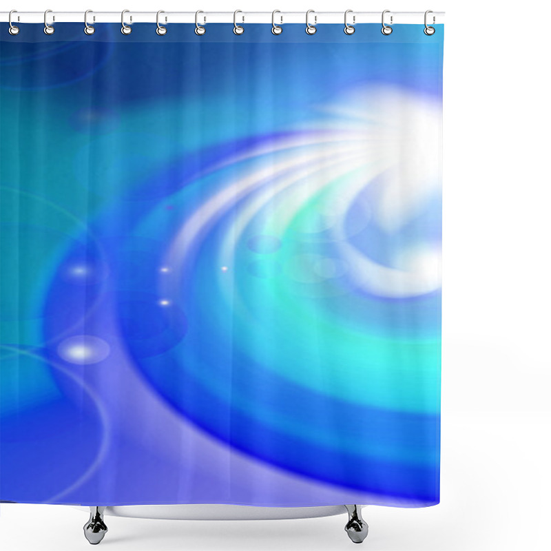 Personality  Abstract Vortex Lines And Circles Shower Curtains