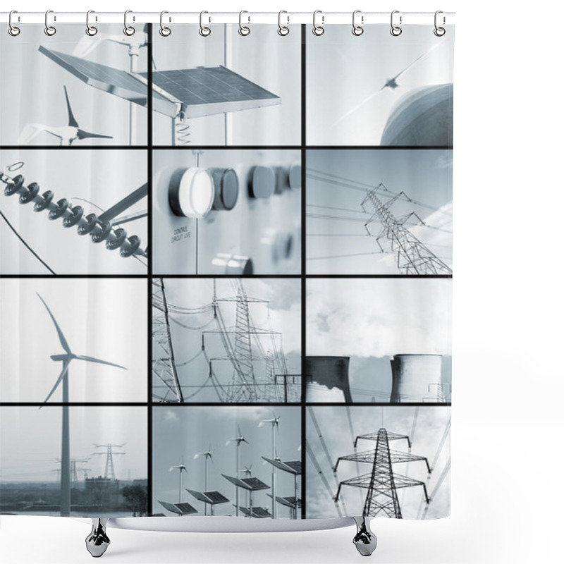 Personality  Electrical Energy Shower Curtains