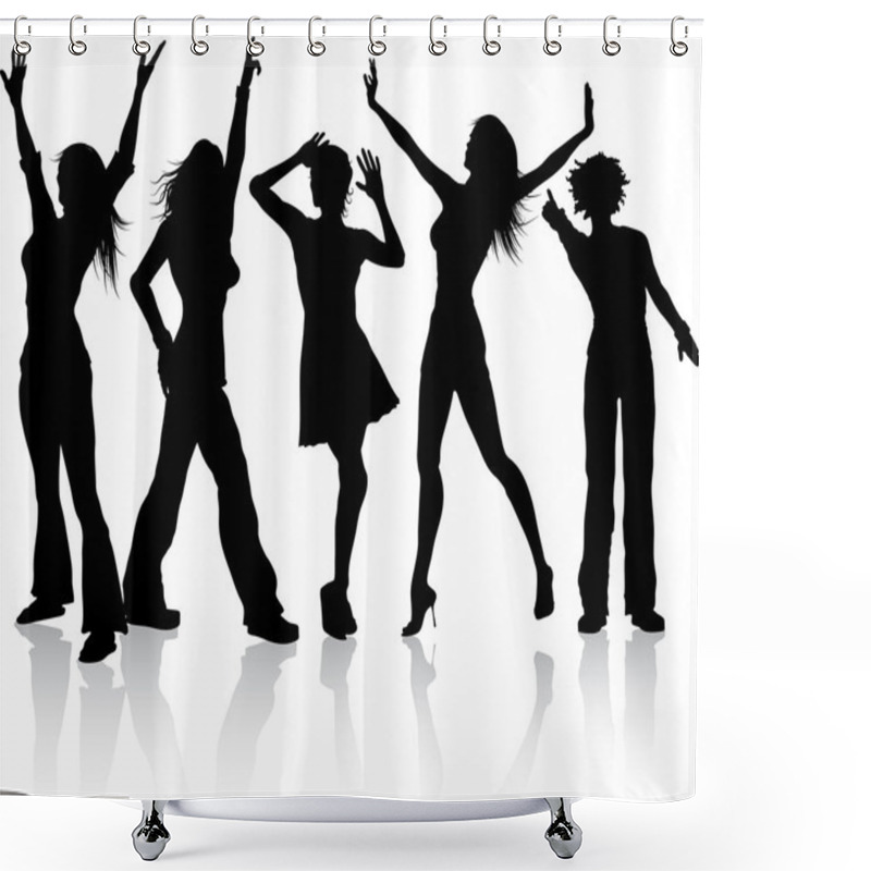 Personality  Disco Divas Shower Curtains