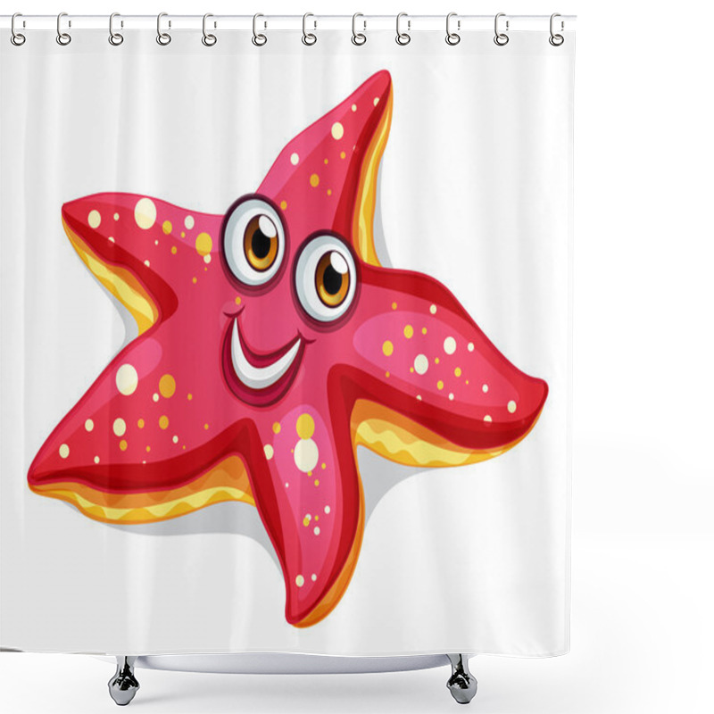 Personality  A Smiling Starfish Shower Curtains