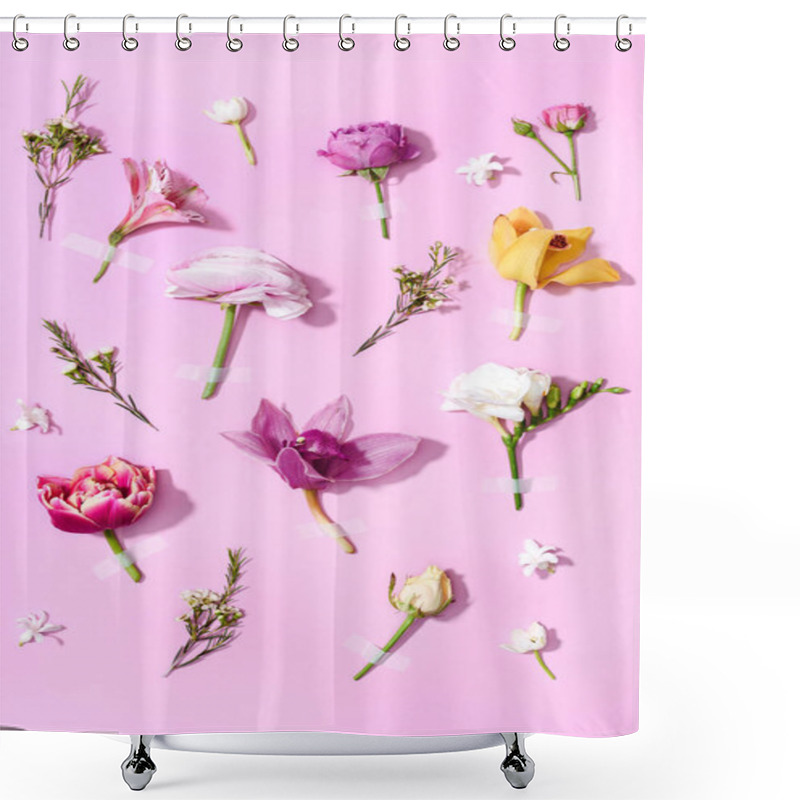 Personality  Beautiful Blooming Flowers Shower Curtains