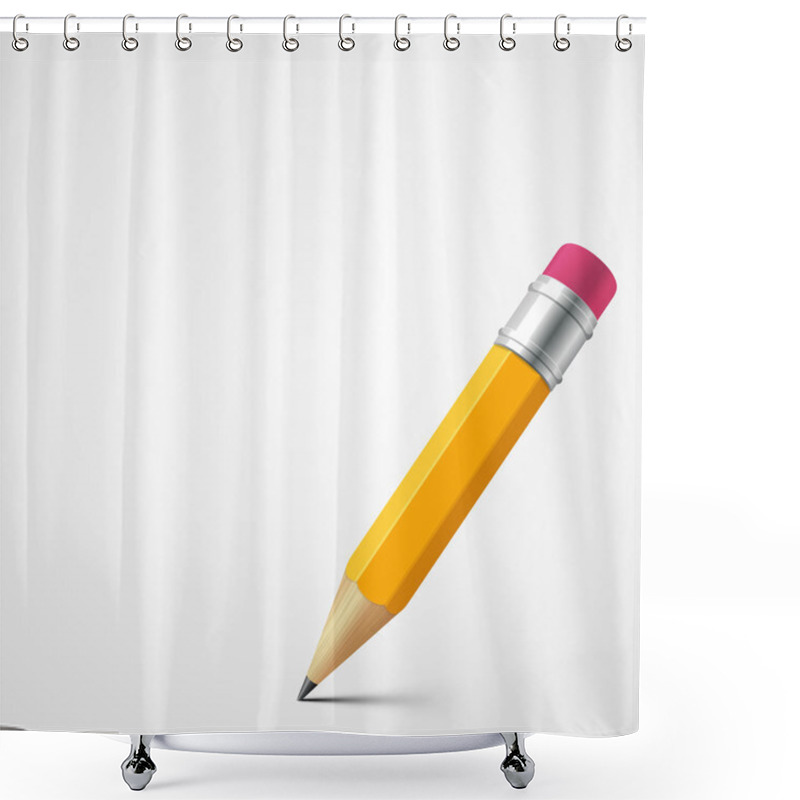 Personality  Pencil Vector Background. Eps 10. Shower Curtains