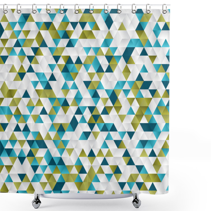 Personality  Abstract Geometric Background Shower Curtains