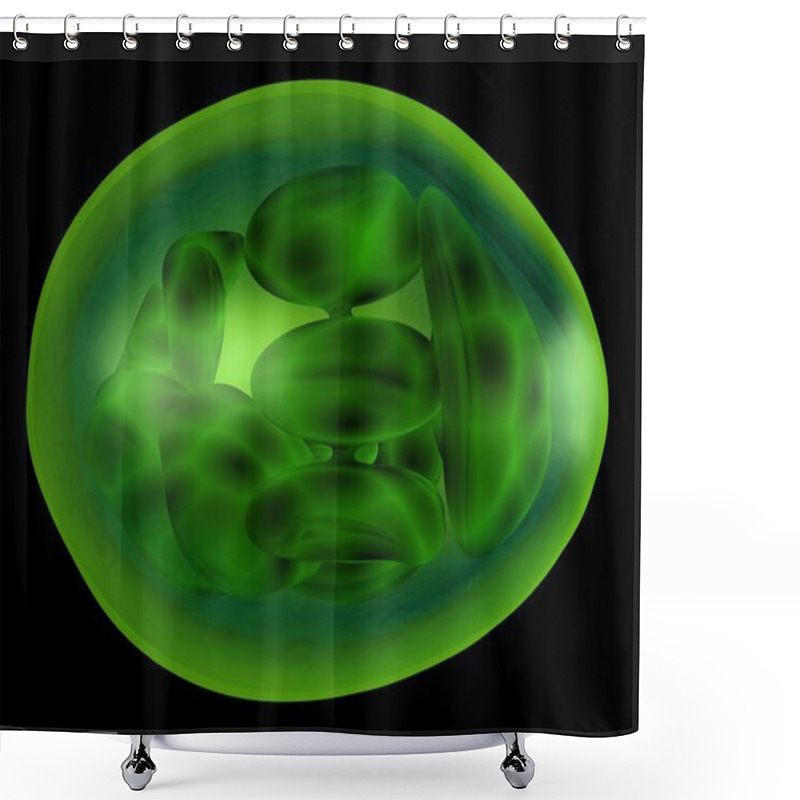 Personality  Chloroplast Shower Curtains