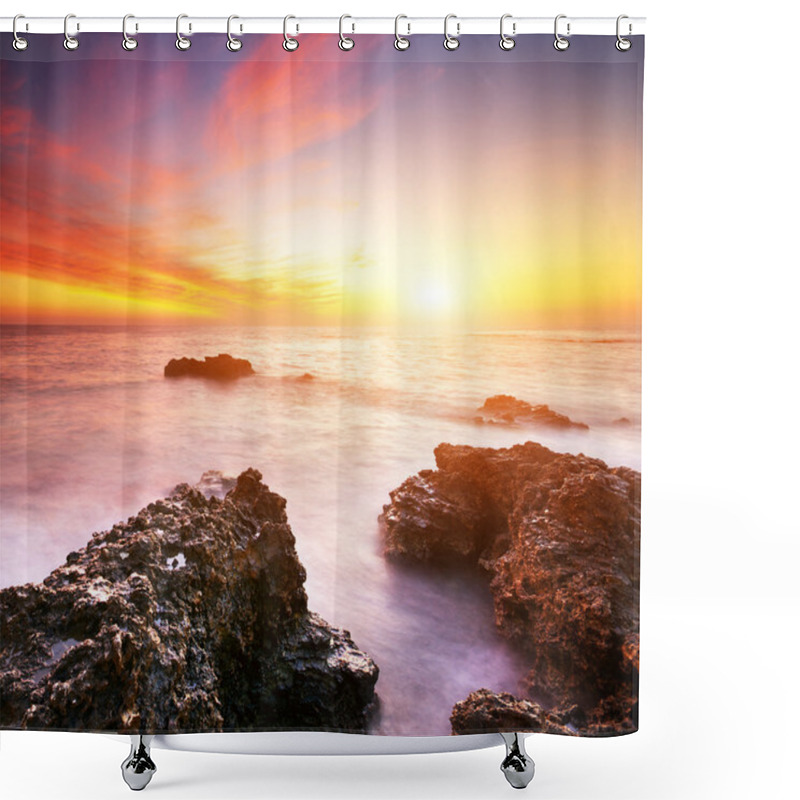 Personality  Beautiful Seascape Shower Curtains