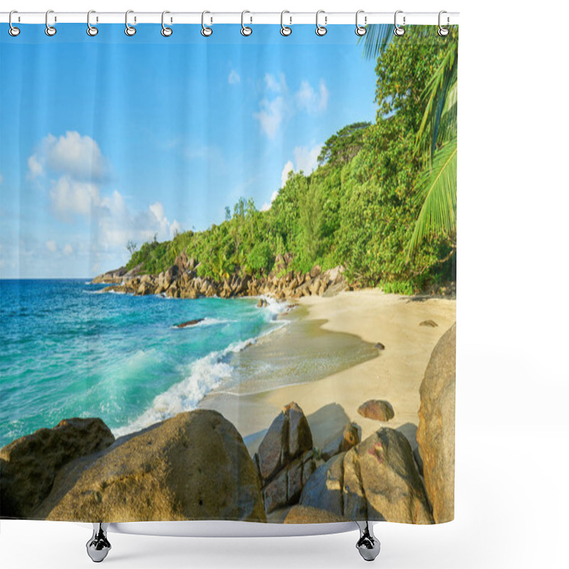 Personality  Anse Major Beach, Mahe, Seychelles Shower Curtains