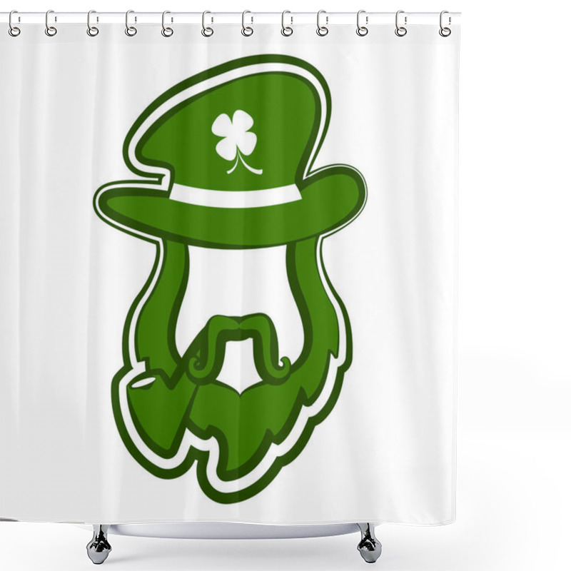 Personality  Abstract Leprechaun Avatar Shower Curtains