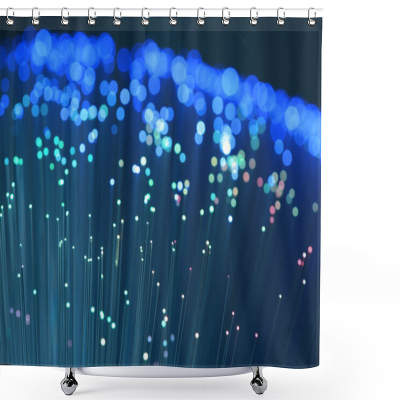 Personality  Fiber Optical Network Cable Shower Curtains