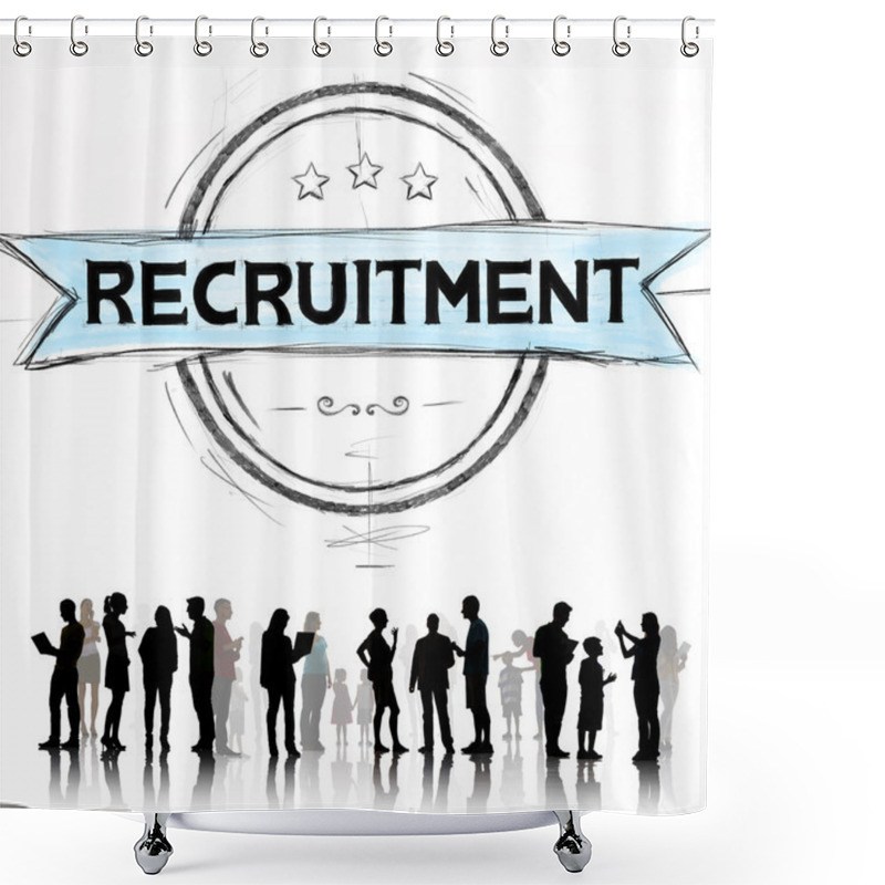 Personality  Recruitment Job Occupation Concept Shower Curtains