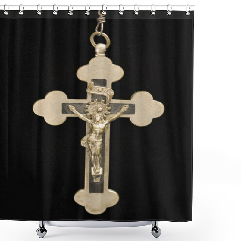 Personality  Religious Crucifix. Shower Curtains