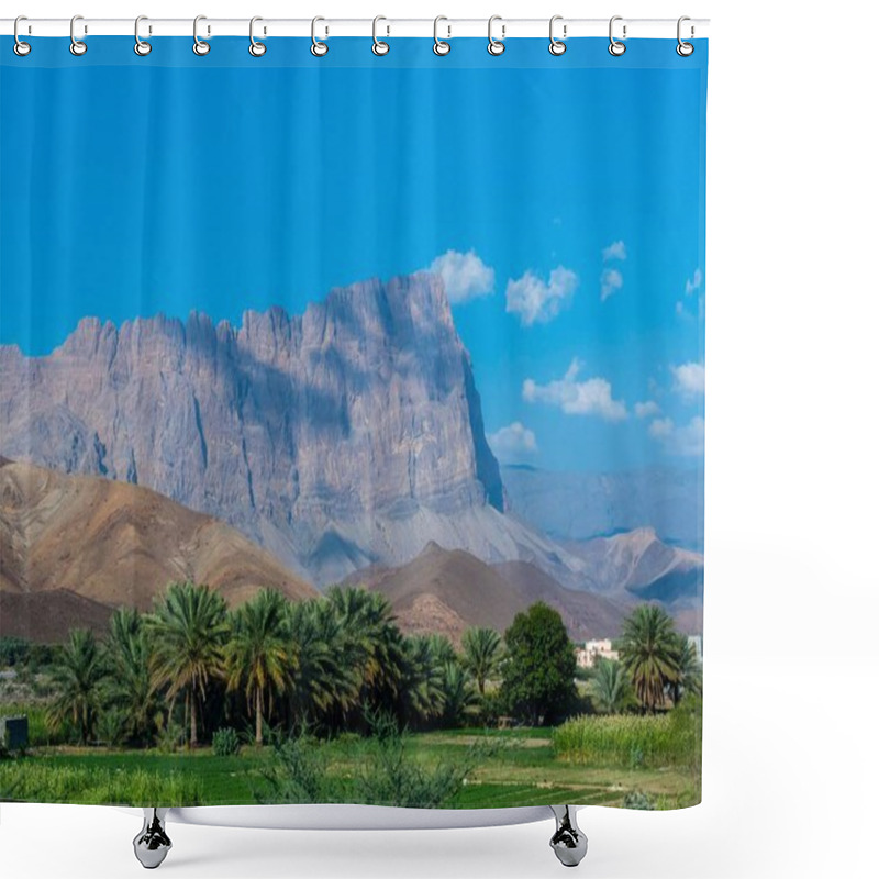 Personality  Mountain Chain Jabal Misht, Hajar Al Gharbi Mountains, Al Dhahirah Region, Arabia, Middle East, Oman, Asia Shower Curtains