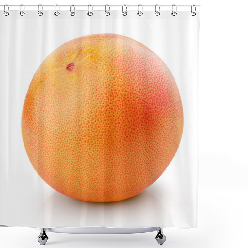 Personality  Ripe Grapefruit Citrus Fruit Isolated On White Shower Curtains