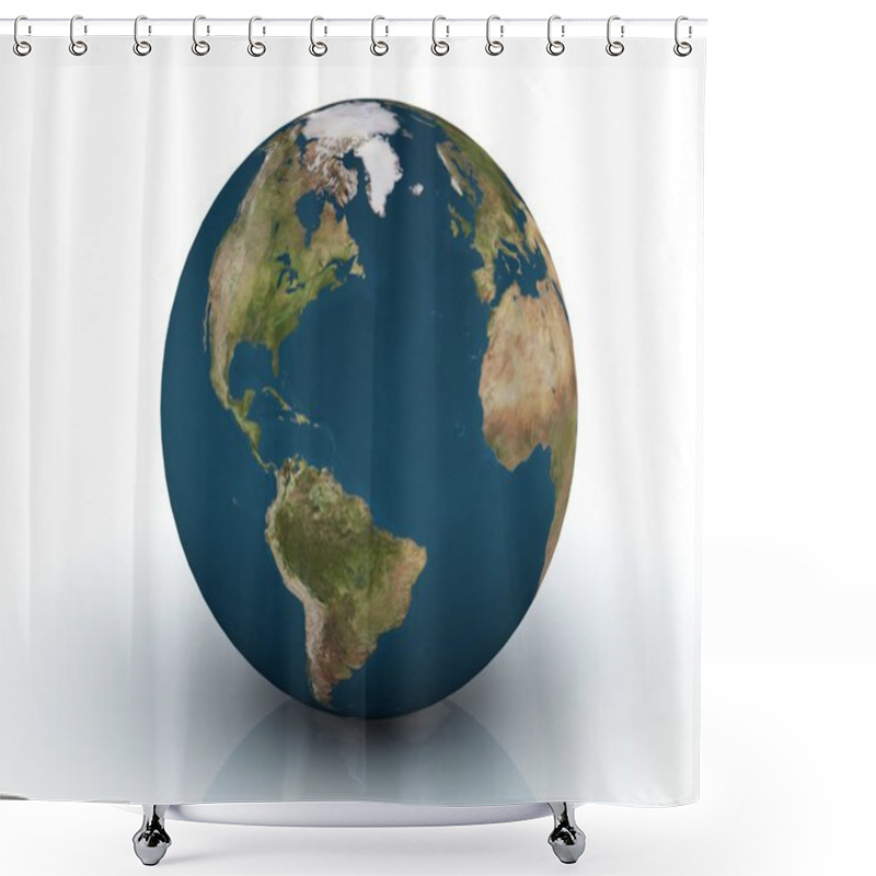 Personality  Planet Earth 3d Render Shower Curtains