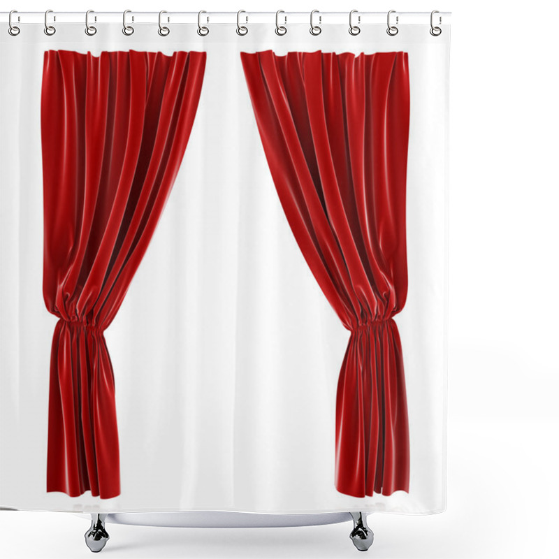 Personality  Red Curtain Shower Curtains