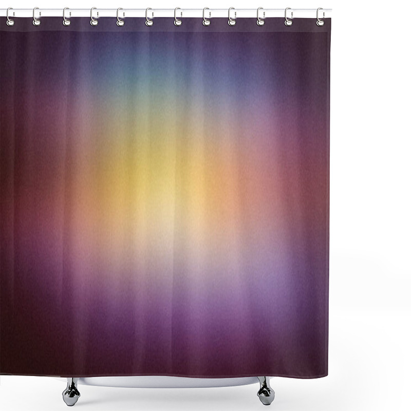 Personality  A Dynamic Gradient Artwork Showcasing A Blend Of Purple, Orange, Yellow, And Blue Tones With A Smooth Grainy Texture, Ideal For Wallpapers And Digital Art Shower Curtains