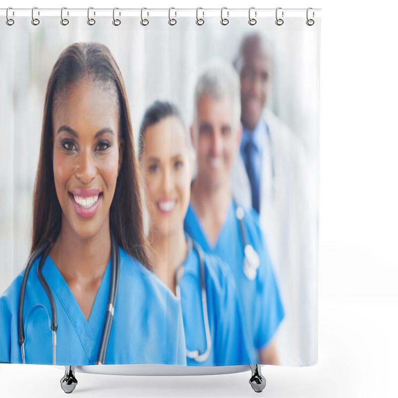 Personality  Group Of Healthcare Workers Shower Curtains