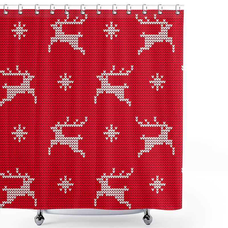 Personality  Ugly Sweater Background 1 Shower Curtains