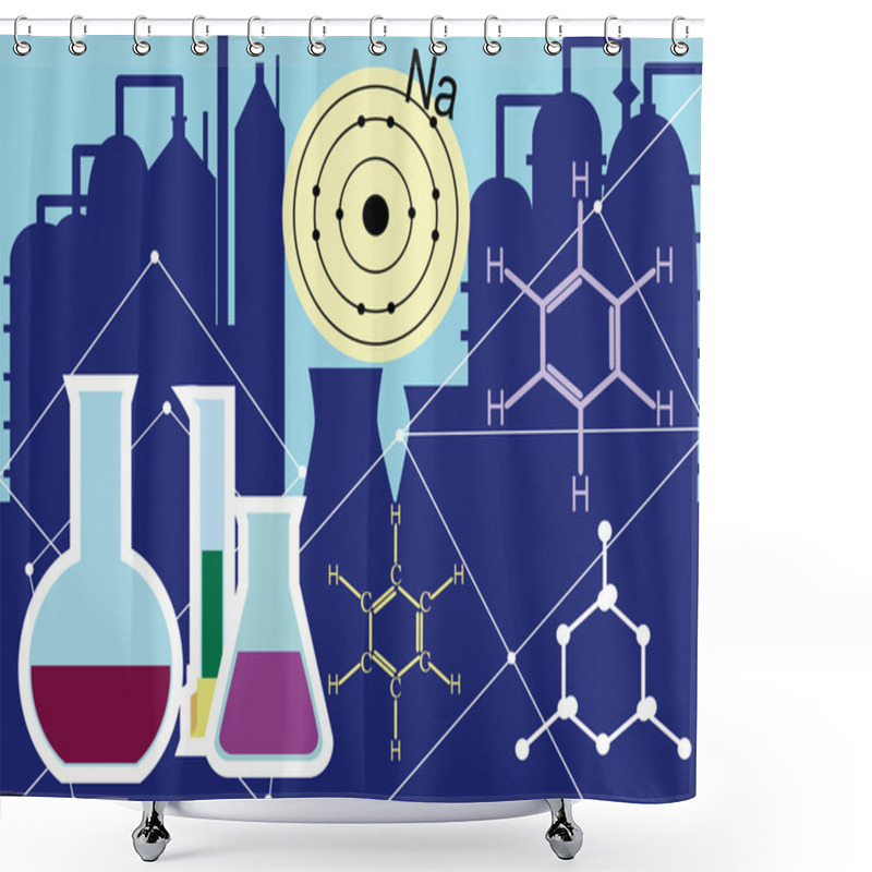 Personality  Chemical Industry Shower Curtains