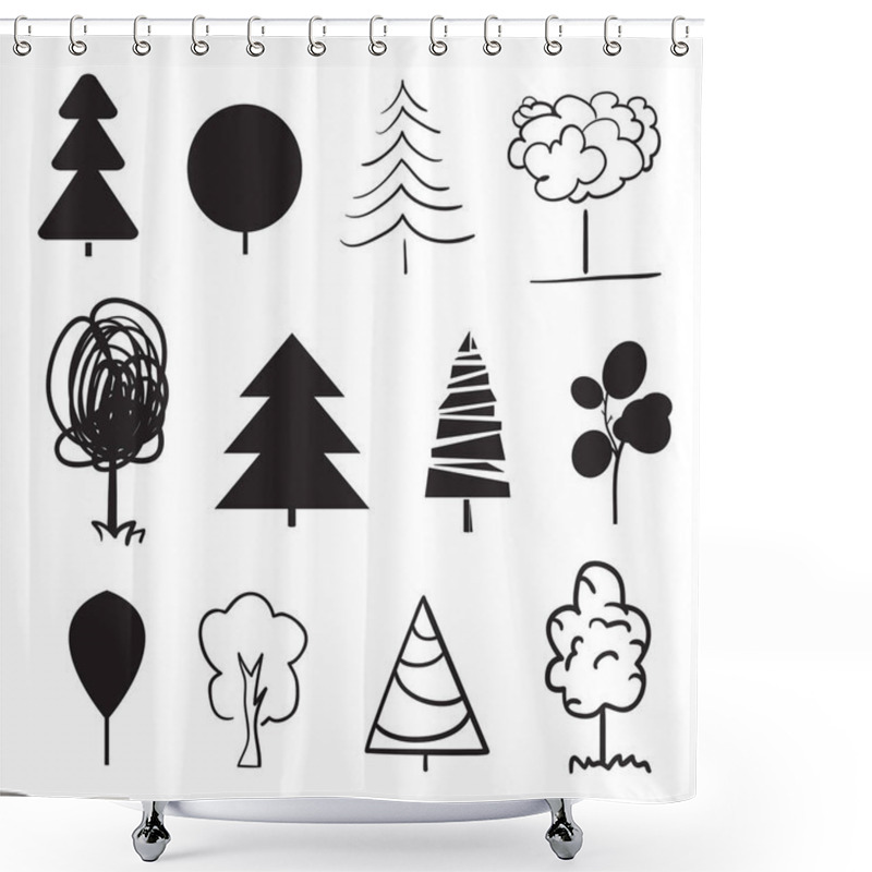 Personality  Illustration. Digital Art Shower Curtains