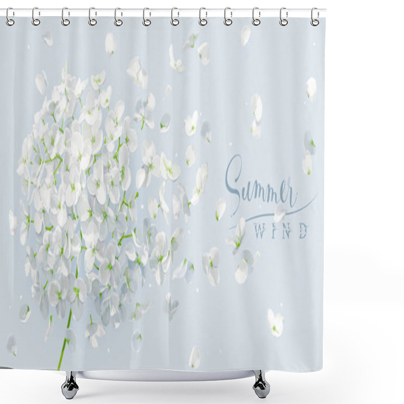 Personality  Summer Wind Vector Drawing Shower Curtains