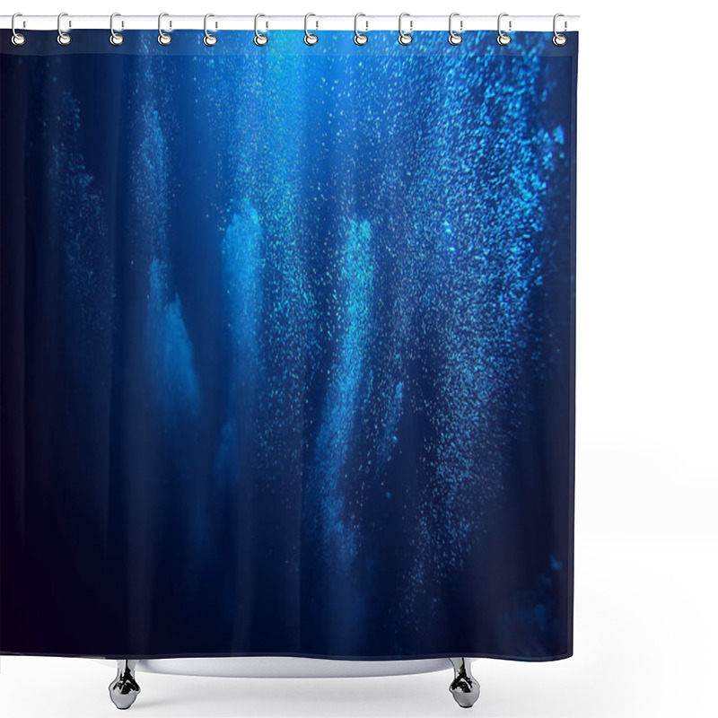 Personality  Bubbles Air Under Water Ocean Background Diving Nature Abstract Background Underwater Shower Curtains