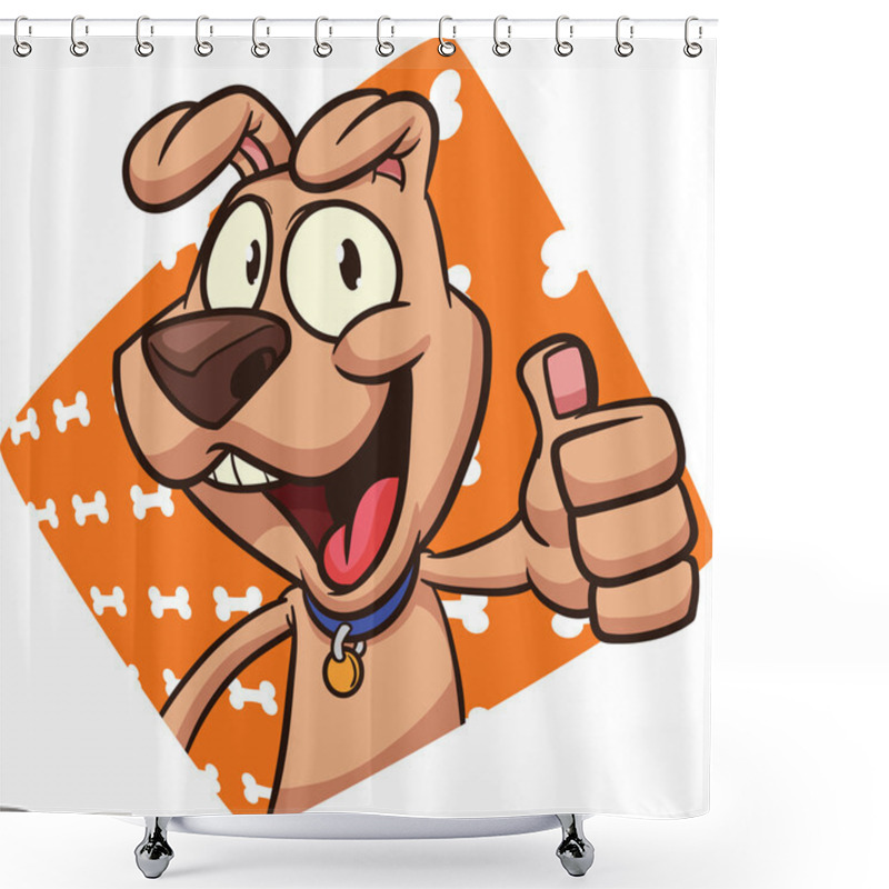 Personality  Cartoon Dog Shower Curtains