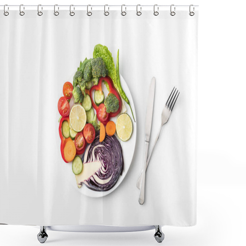 Personality  Vegetables Shower Curtains