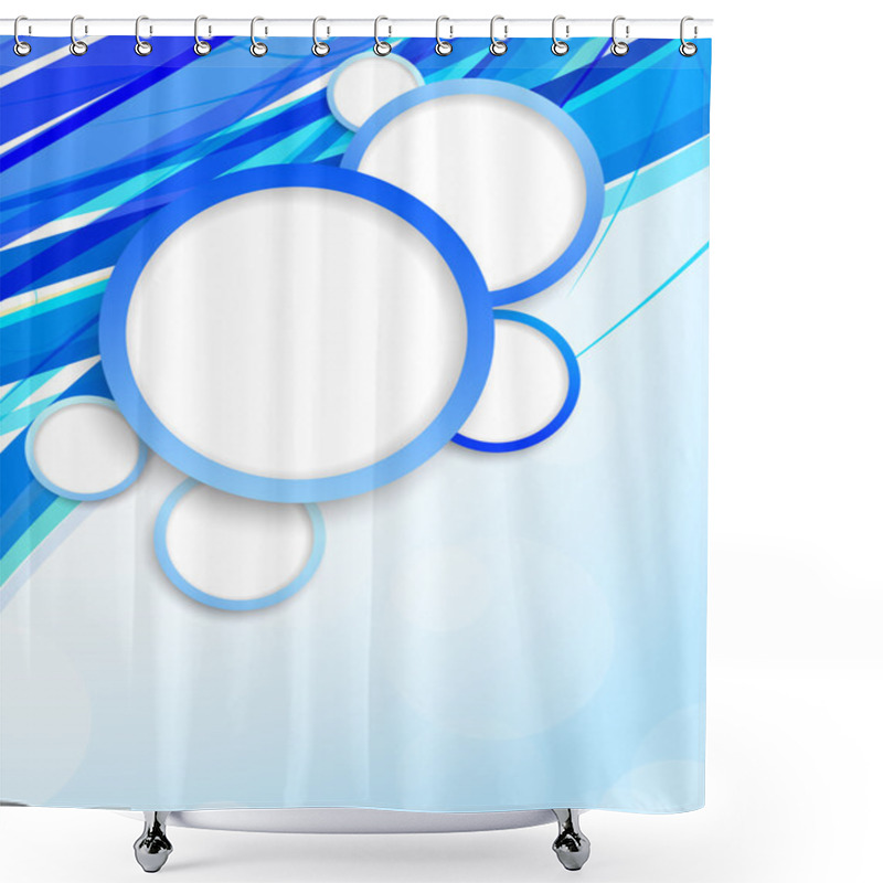 Personality  Background With Circles Shower Curtains