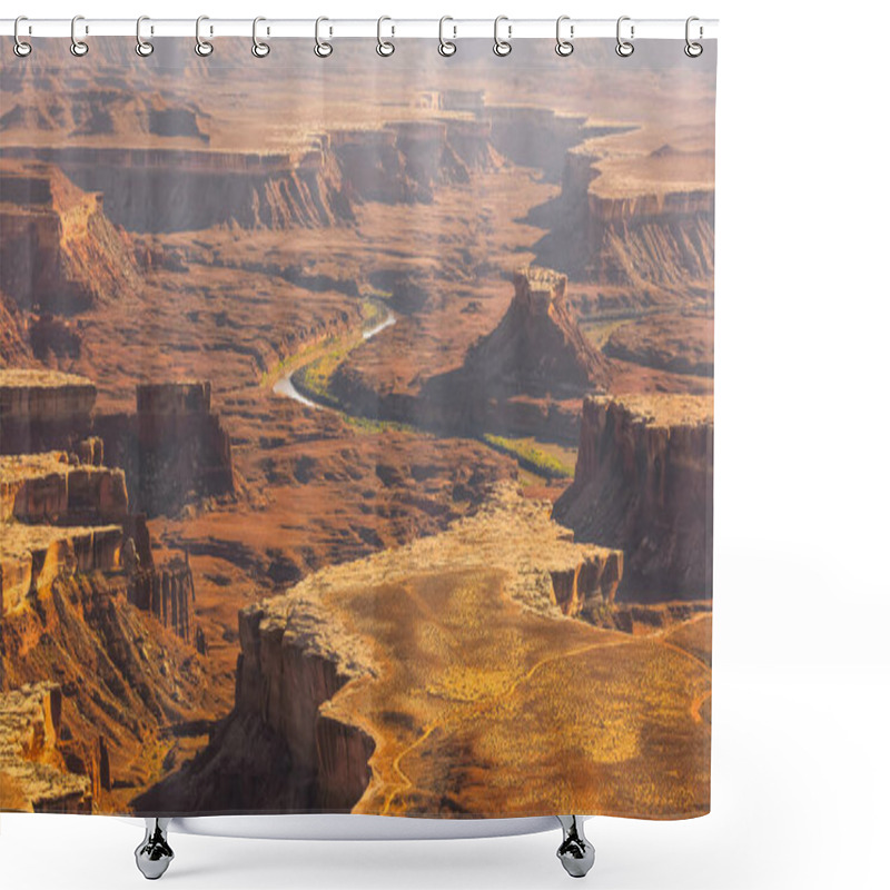 Personality  Rock Formations At Scenic Canyon Lands National Park Shower Curtains