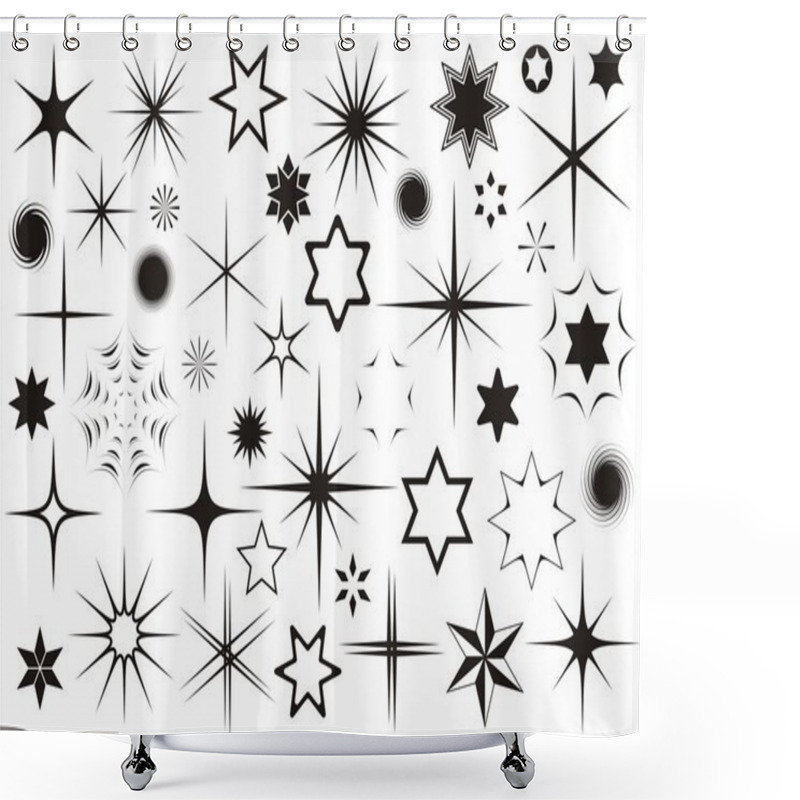 Personality  Stars Shower Curtains