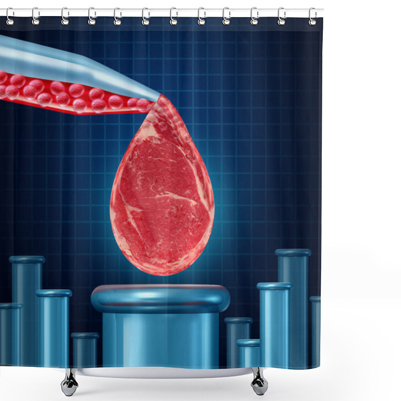 Personality  Lab Grown Meat Shower Curtains