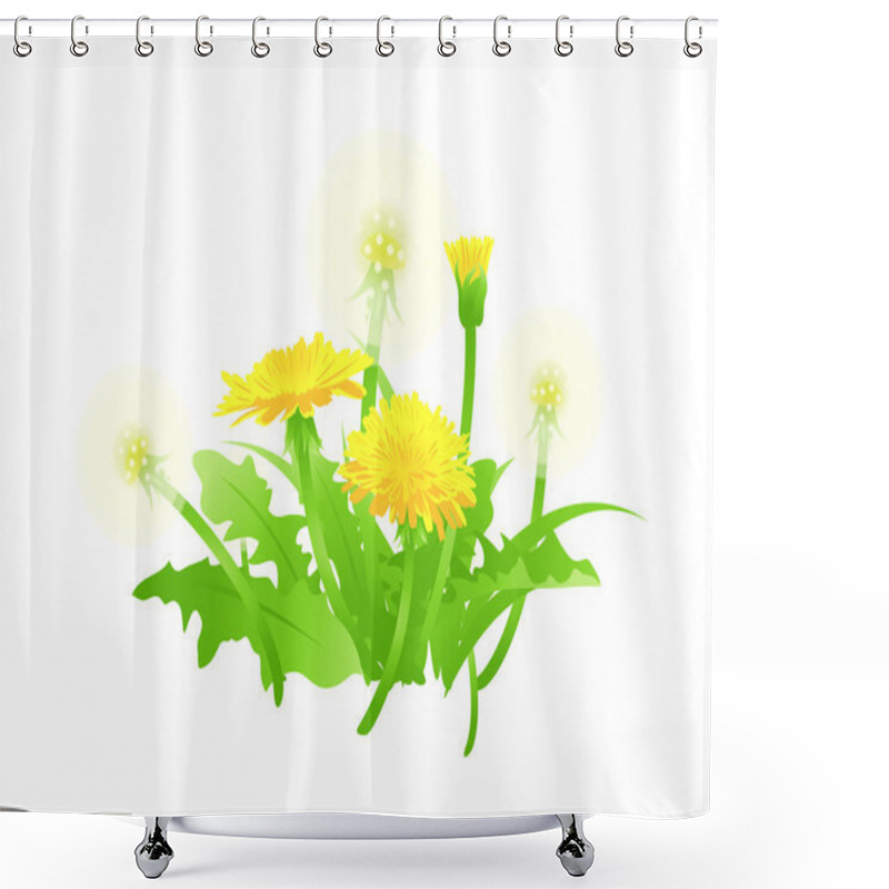 Personality  Vector Icon Flower Shower Curtains