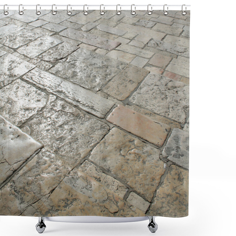 Personality  Paving Blocks Shower Curtains