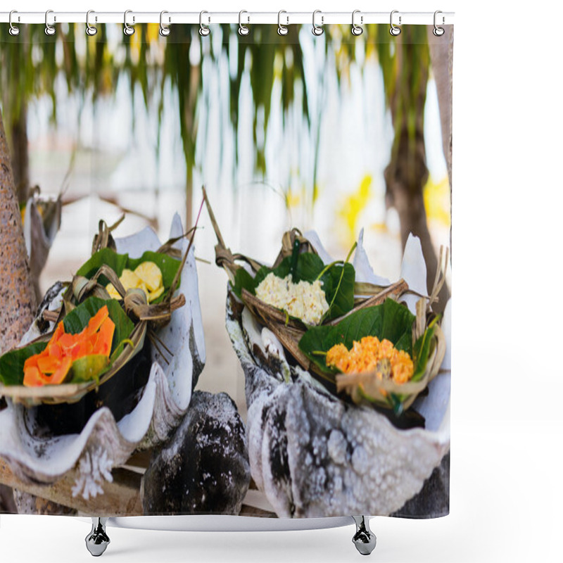 Personality  Local South Pacific Food Shower Curtains