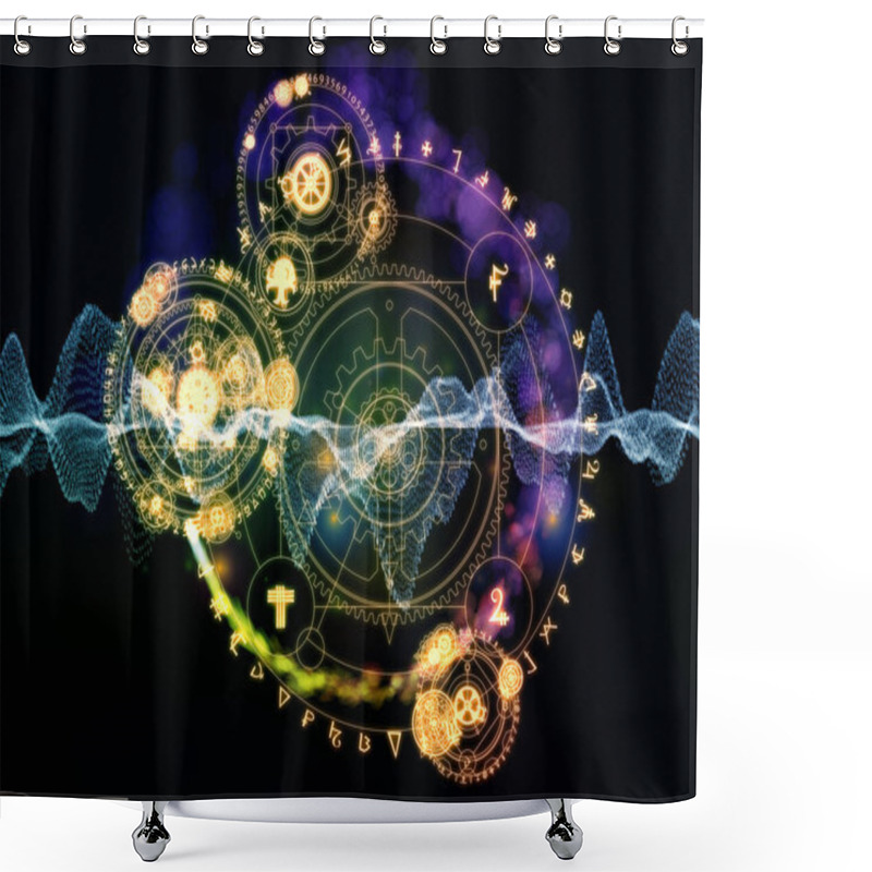 Personality  Occult Data Shower Curtains