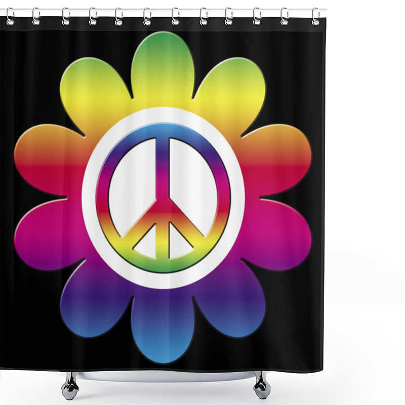 Personality  Peace Symbol Shower Curtains