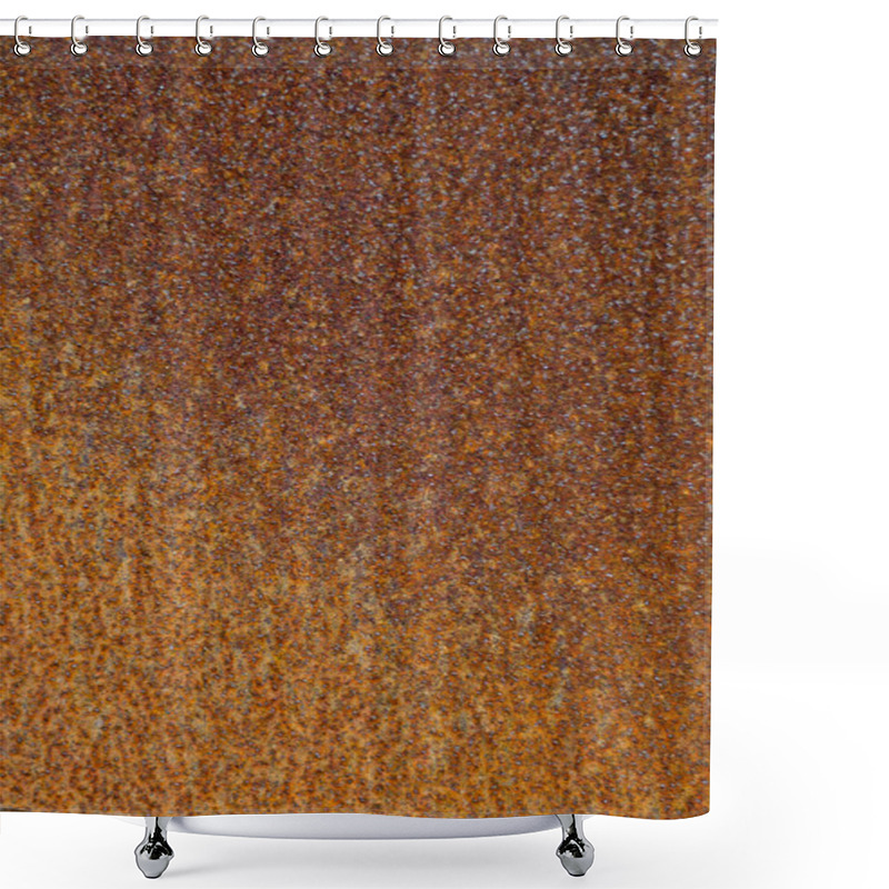 Personality  Textured Metal Surface With Detailed Traces Of Corrosion, Rust And Scratches Shower Curtains