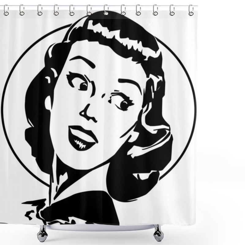 Personality  Doris Retro Shower Curtains