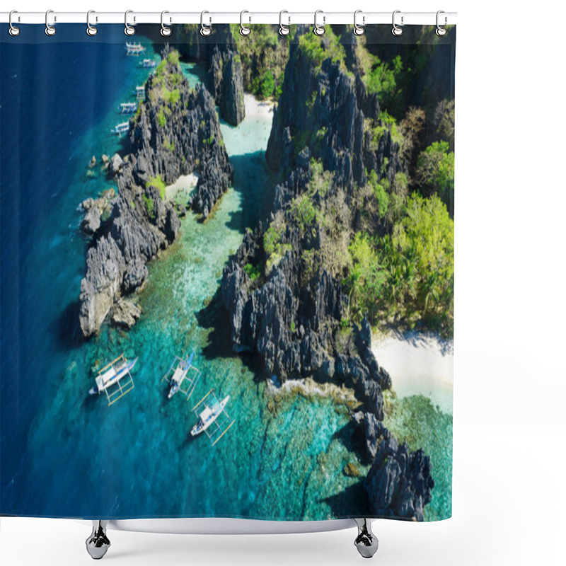 Personality  Spectacular Landscape Of El Nido In Philippines Shower Curtains