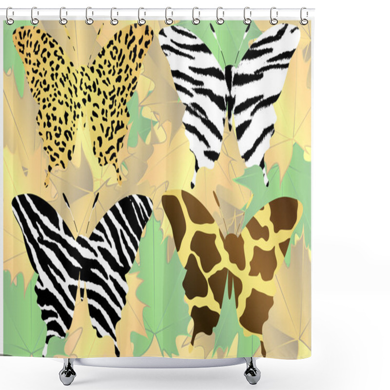 Personality  Animal Print - Butterfly Shower Curtains