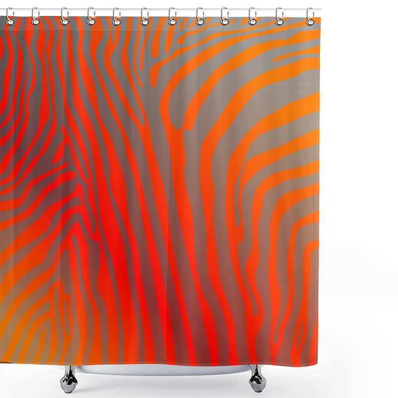 Personality  Zebra Textures Shower Curtains