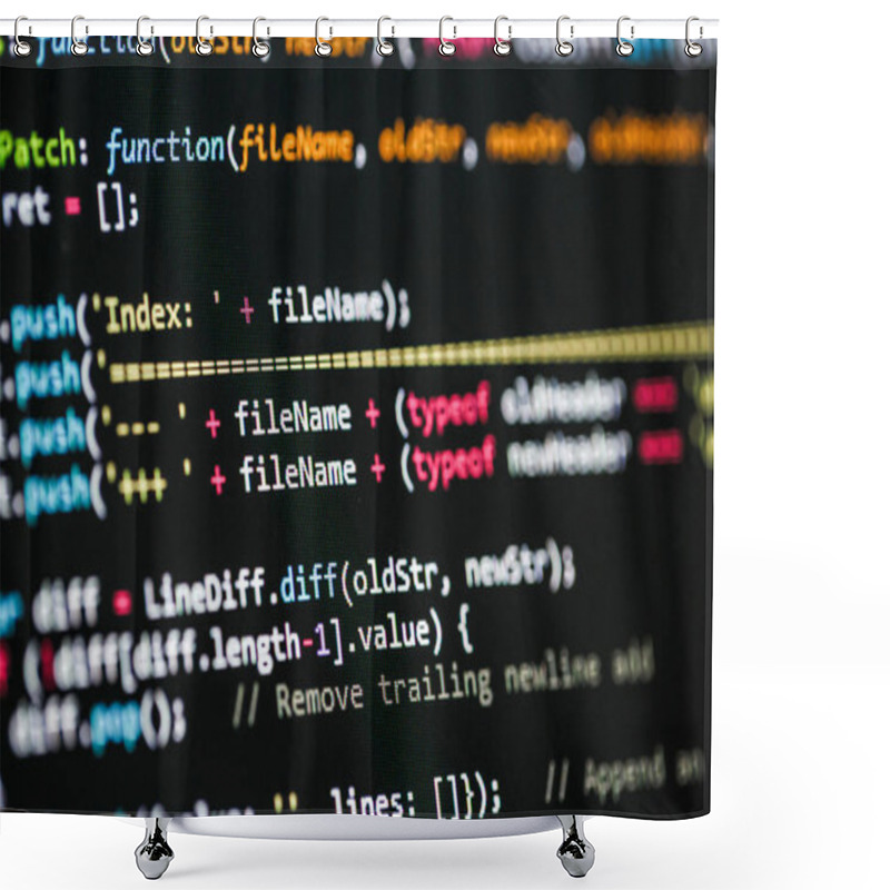 Personality  Software Developer Programming Code Shower Curtains