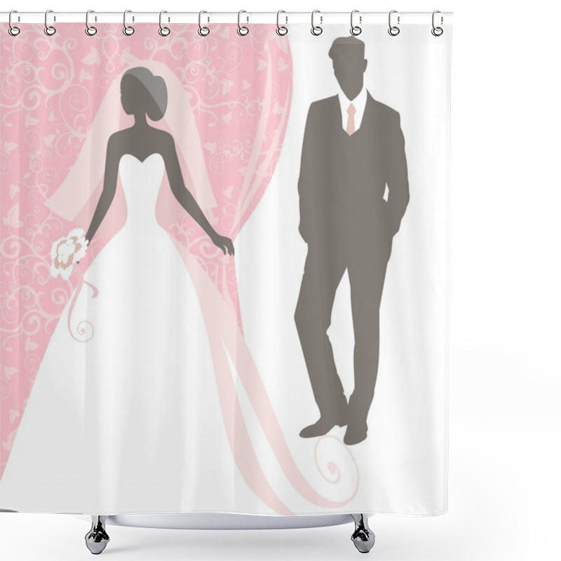 Personality  Wedding Shower Curtains