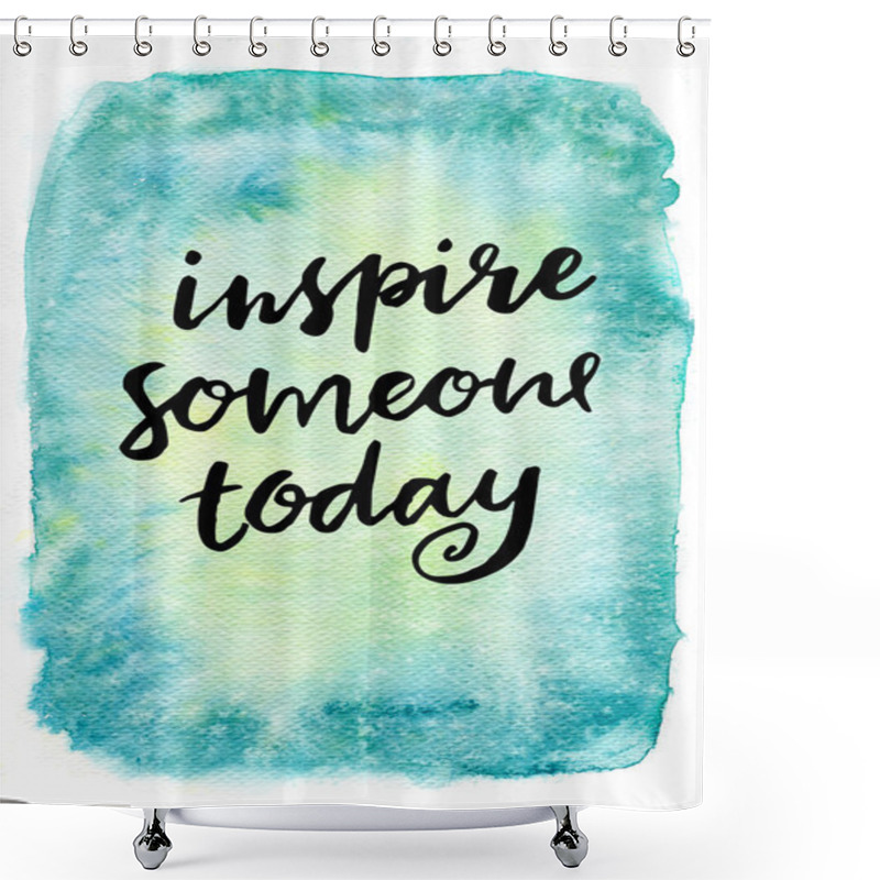 Personality  Hand Lettering Calligraphy Shower Curtains