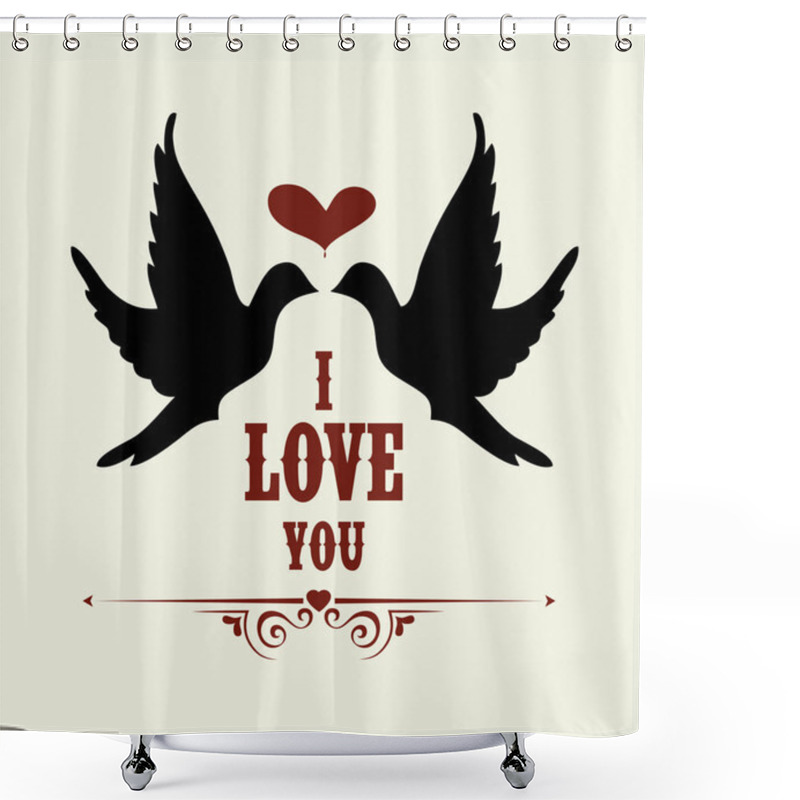 Personality  Love Shower Curtains