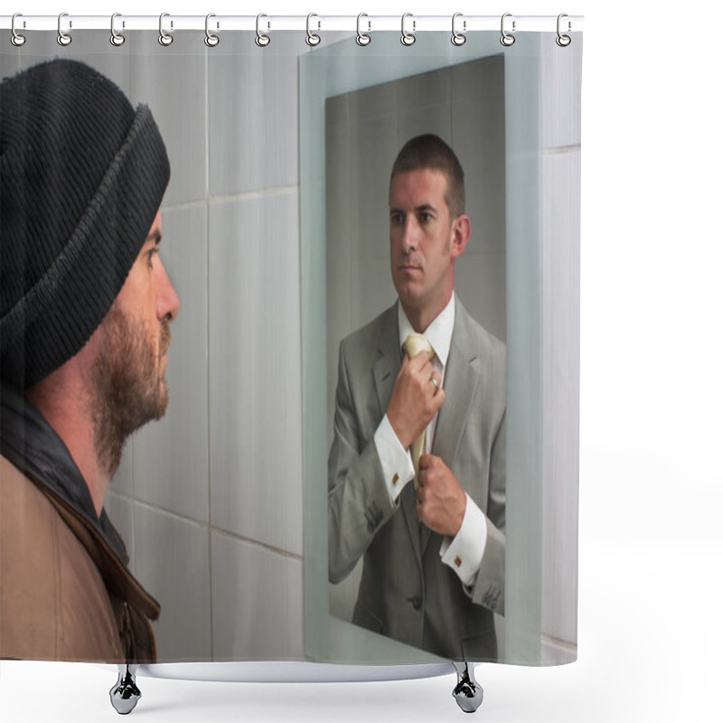 Personality  Dreams And Hopes Shower Curtains