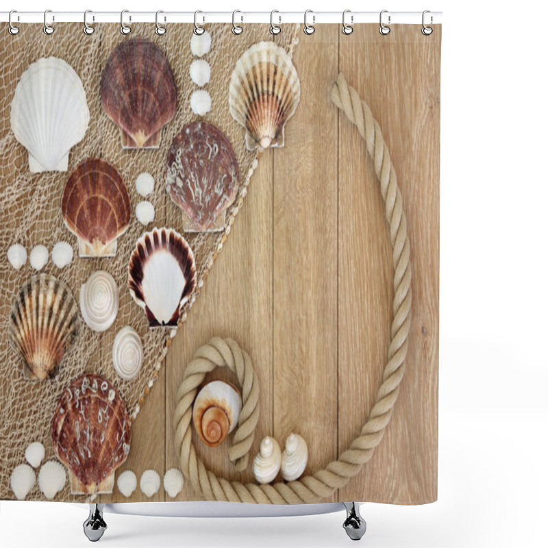 Personality  Sea Shell Abstract Shower Curtains