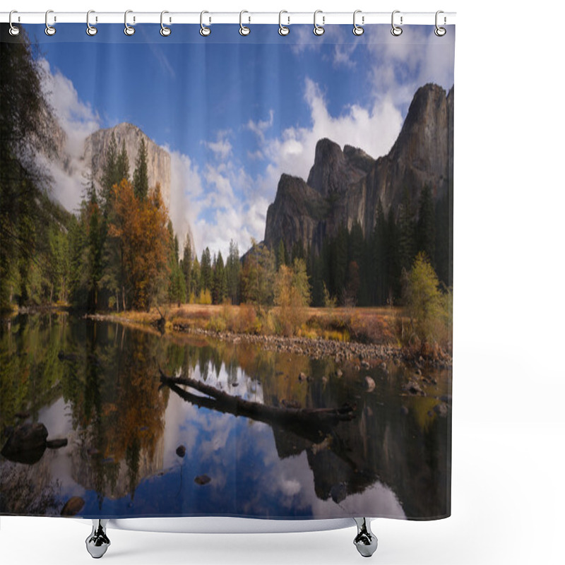 Personality  El Capitan Bridal Viel Falls Merced River Yosemite National Park Shower Curtains