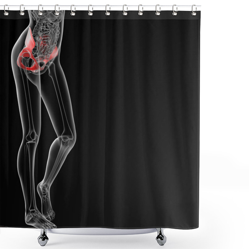 Personality  Pelvis Bone Shower Curtains