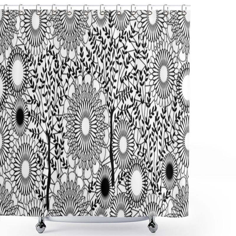 Personality  Magical Winter Forest. Shower Curtains